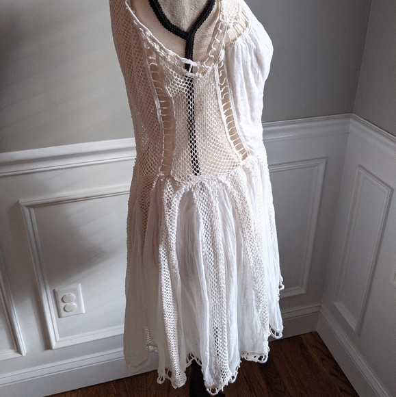 Free people long white flowy wrap shirt - Picture 4 of 10